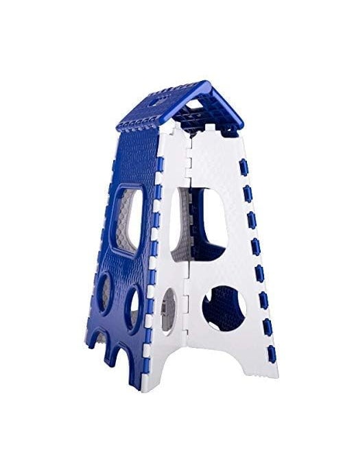 Portible Portible Plastic Non Slip Folding Stool Portable Handle Compact Plastic Foldable Step Stool 20 Inch Folding Step Stool  - Image 2