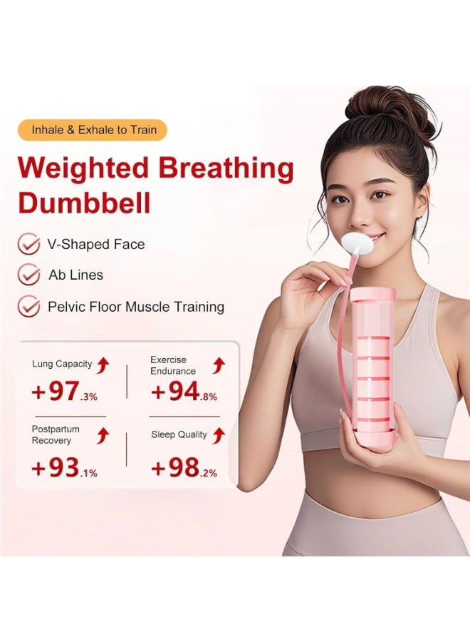 Breathing Exercise Device for Lungs, Dumbbell Breathing Trainer, Abdominal Muscle Trainer, Deep Breathing Trainer for Lung Capacity Exercise, Facial Muscle Natural Lung Trainer. - Image 2