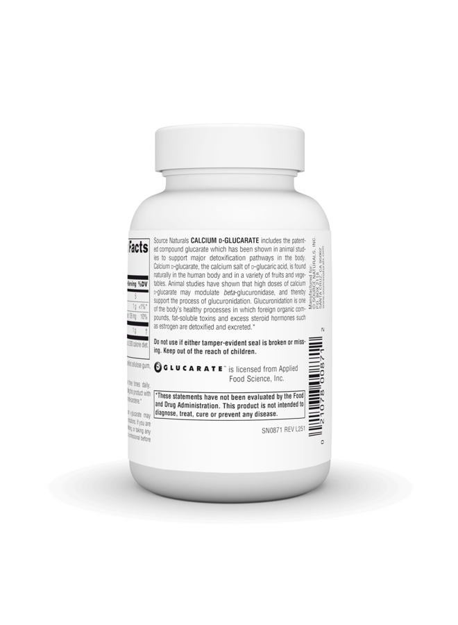 Source Naturals Calcium D-Glucarate 500mg, 120 tabs - Image 4