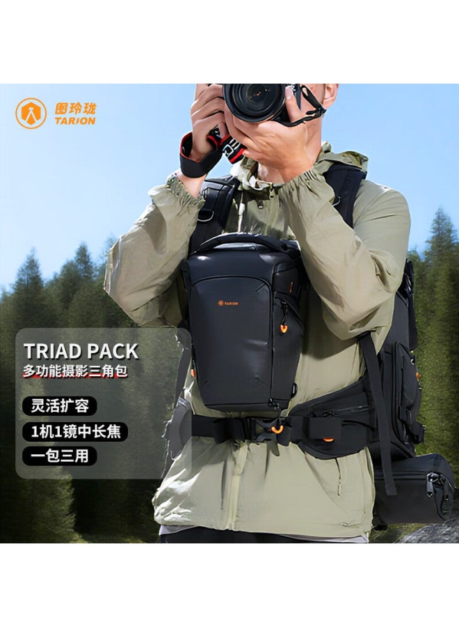 Tarion Tulinglong Camera Triangle Bag Dslr Mirrorless Lens Shoulder Bag Expandable Multifunctional Outdoor Portable Photography Triangle Bag