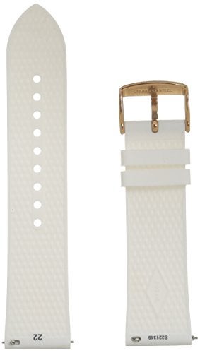 Fossil Men's 22mm Silicone Interchangeable Watch Band Strap, Color: White (Model: S221349) - Image 2