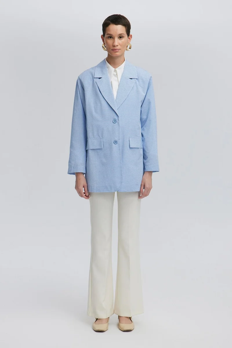توتشي Gingham Blazer Jacket