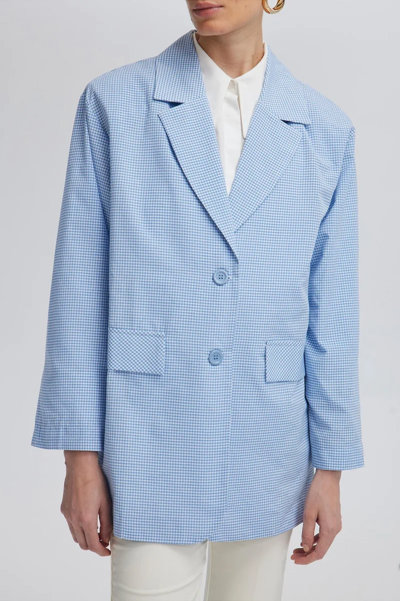 توتشي Gingham Blazer Jacket