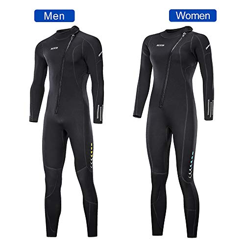 ZCCO Ultra Stretch 3mm Neoprene Wetsuit, Front Zip Full Body Diving Suit, one Piece for Men & Women-Snorkeling, Scuba Diving Swimming, Surfing - Image 4
