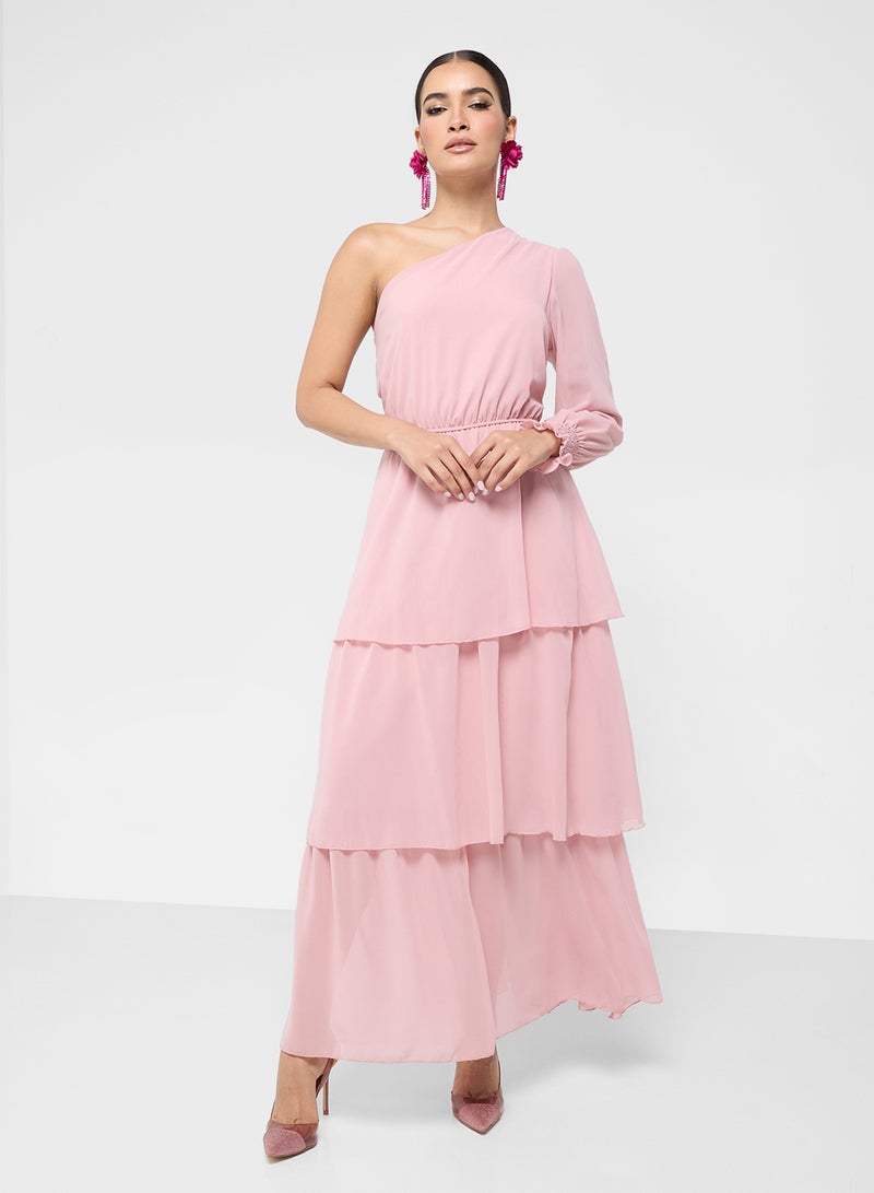 ايلا فستان ماكسي بكتف واحد - Image 1