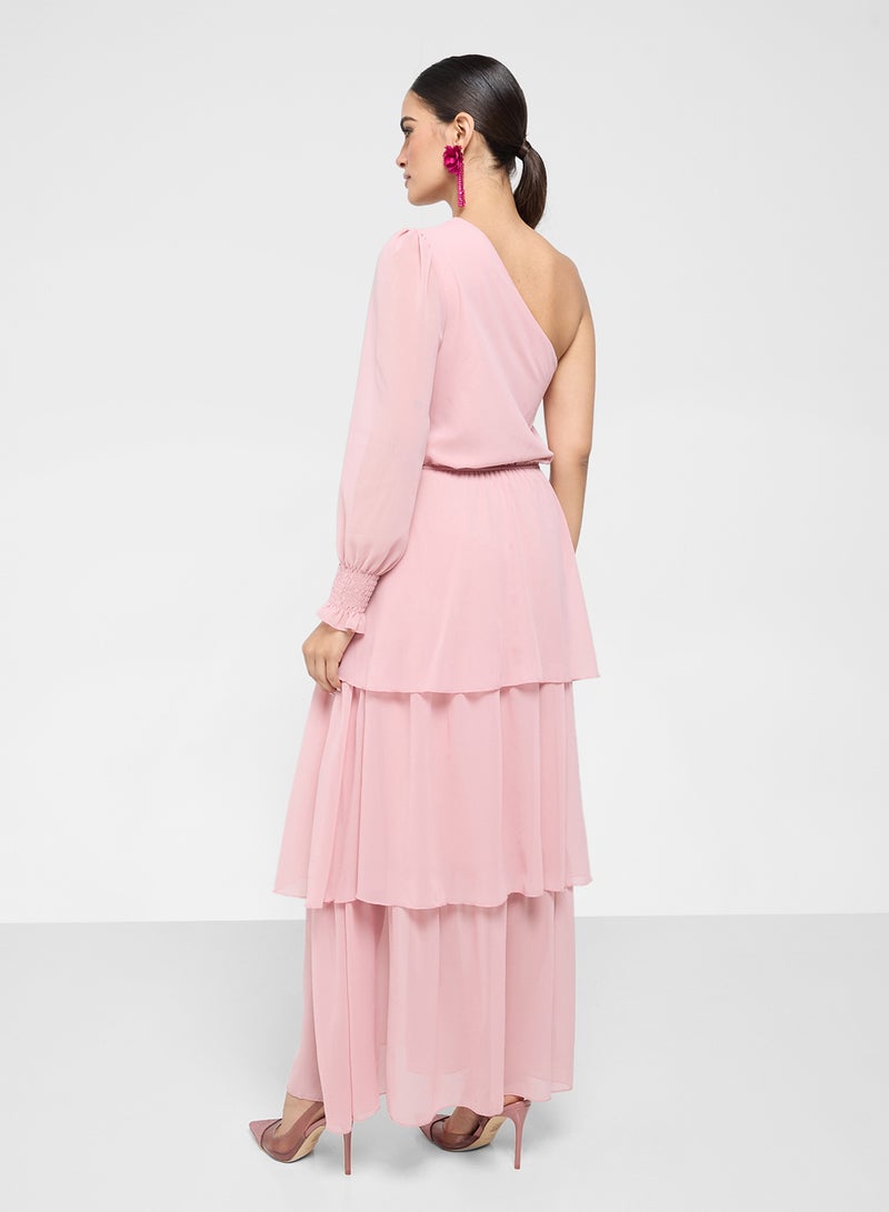 ايلا فستان ماكسي بكتف واحد - Image 2