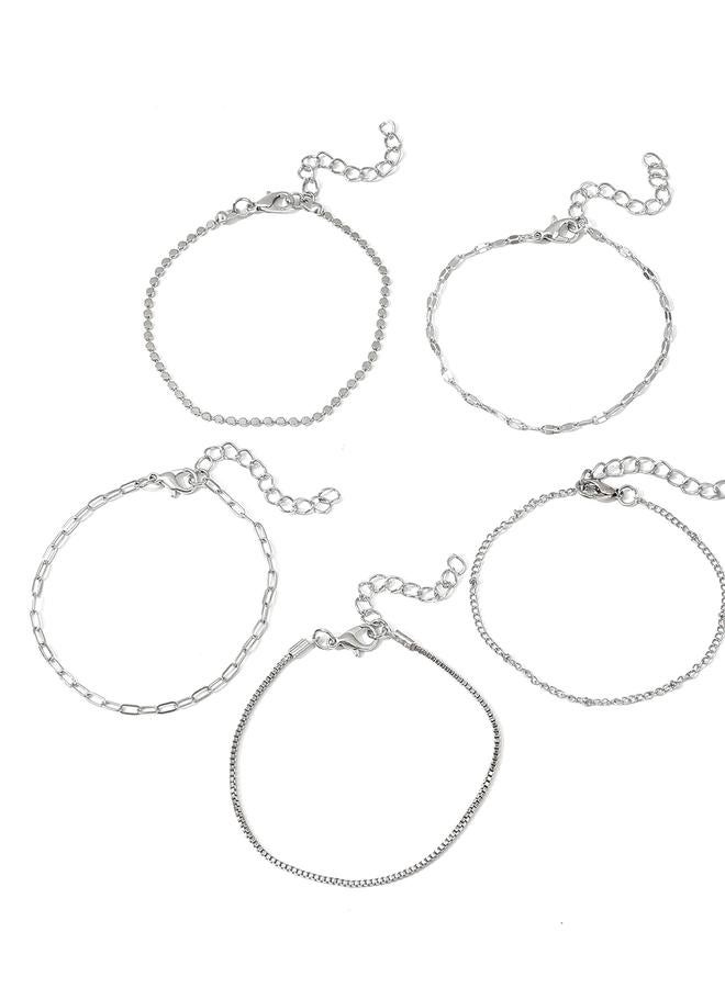 Take Two Set of 5 - Assorted Link Bracelets - Image 4