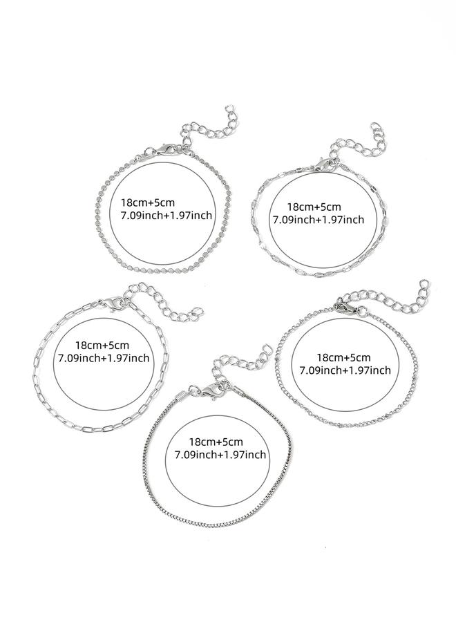 Take Two Set of 5 - Assorted Link Bracelets - Image 2