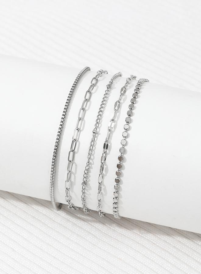 Take Two Set of 5 - Assorted Link Bracelets - Image 3