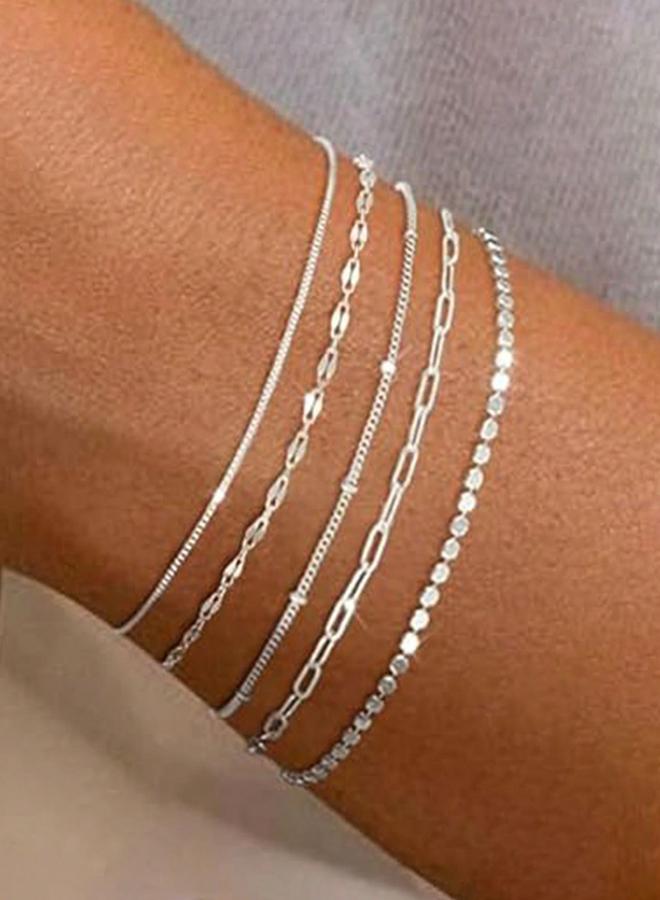 Take Two Set of 5 - Assorted Link Bracelets - Image 1