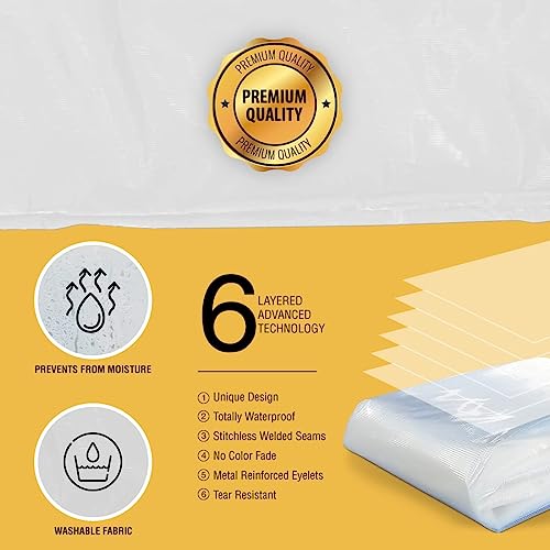TUFFPAULIN Cycle Wrap Transparent, Universal Cycle Cover | Bicycle Cover | Extra Strong Durable | UV Resistant | 100% Waterproof Virgin | 6 Layer 3D RIB Technology, Plastic - Image 3