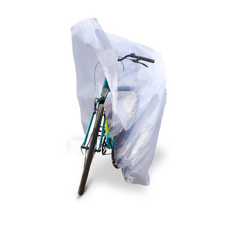 TUFFPAULIN Cycle Wrap Transparent, Universal Cycle Cover | Bicycle Cover | Extra Strong Durable | UV Resistant | 100% Waterproof Virgin | 6 Layer 3D RIB Technology, Plastic - Image 5