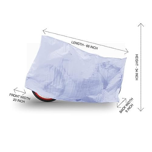 TUFFPAULIN Cycle Wrap Transparent, Universal Cycle Cover | Bicycle Cover | Extra Strong Durable | UV Resistant | 100% Waterproof Virgin | 6 Layer 3D RIB Technology, Plastic - Image 4