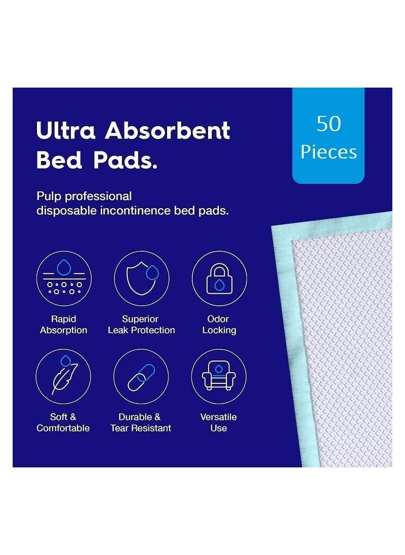 Cherry Medical Supply 50-pieces Packed in 5 Pouches 60 Cm X 90 Cm Xl Disposable Underpads Incontinence Pads  - Image 2
