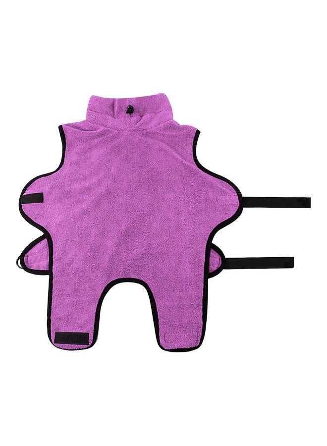 NIBEMINENT Dog Bathrobe Towel Purple