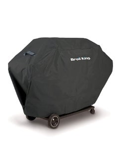 Broil King Hook and Loop Closure Weather-Resistant Polyester Grill Cover Black 64 Inch  - Image 2