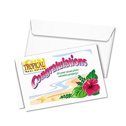 Avery 3265 Greeting Cards, Inkjet, 5-1/2-Inch x8-1/2-Inch, 20/BX, Matte White - Image 3