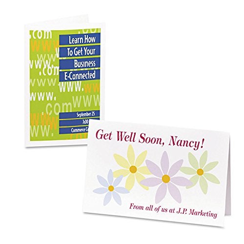 Avery 3265 Greeting Cards, Inkjet, 5-1/2-Inch x8-1/2-Inch, 20/BX, Matte White - Image 2