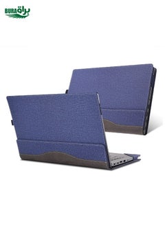 For Lenovo V14 G3 ABA / IAP Laptop Leather Shockproof Protective Case(Dark Blue)