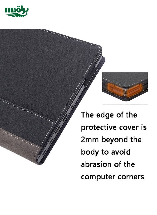 BURAQ - For Lenovo V14 G3 ABA / IAP Laptop Leather Shockproof Protective Case(Dark Blue) - Image 1