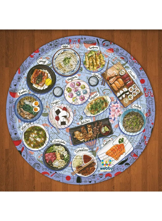 Webby Noozles Japanese Food Wooden Puzzle, 70 Pcs for Boys and Girls - Image 3