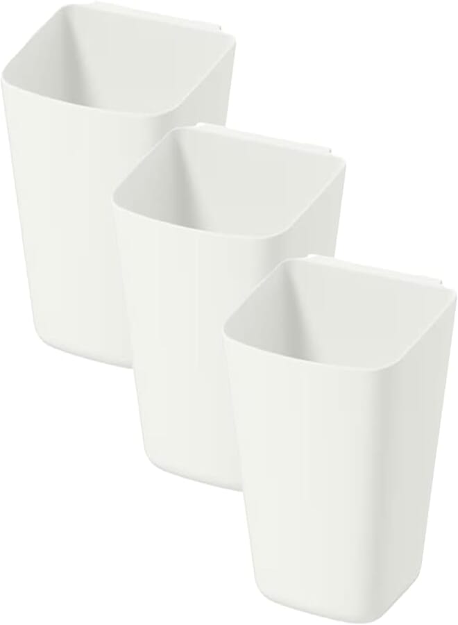 ZEESOON Sunnersta Hanging Container, Trolley and Mini-Kitchen, White, Set of 3 for Ikea