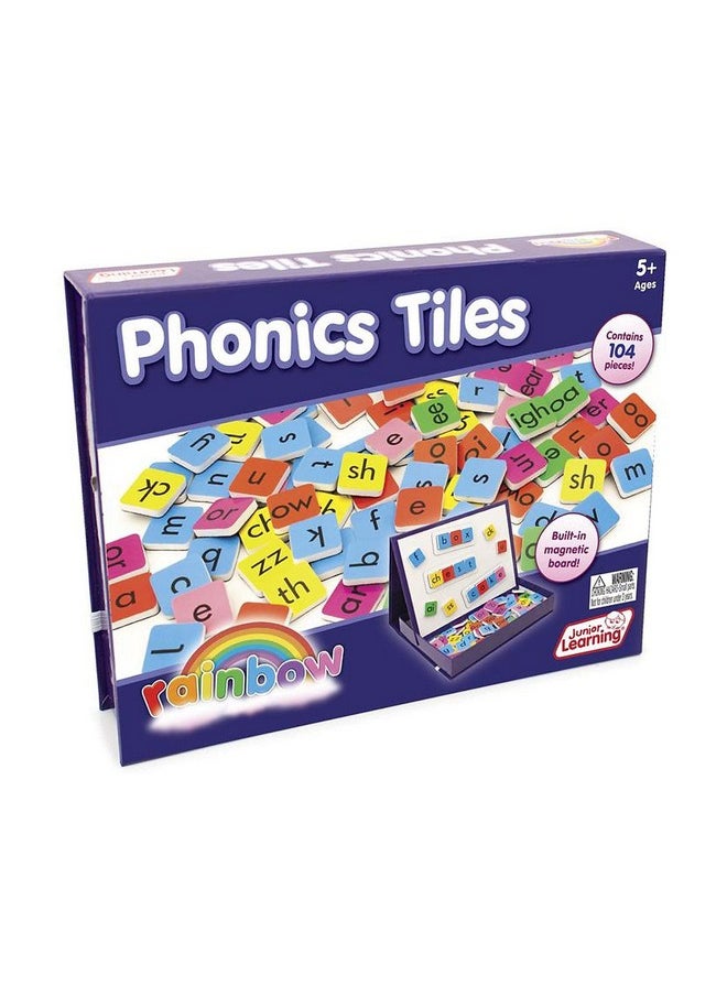 Junior Learning Junior Learning Rainbow Phonics Tiles with Built-in Magnetic Board Multi  - Image 1
