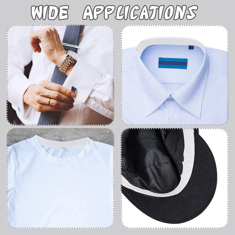 Generic Collar Protector Neck Sweat Pads Disposable SelfAdhesive Antiperspirant Stickers SweatAbsorbing Pads for Shirts Hats Caps Invisible NonWoven Fabric Protection Against Sweat Stains Pack of 1 - Image 5