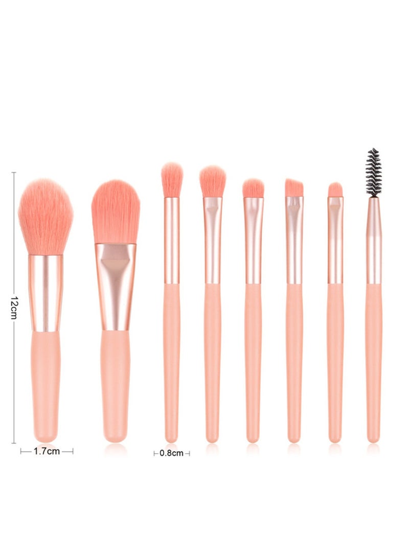 MIRFA 08 - PCS Makeup Brush Set, Professional Premium Synthetic Makeup Brushes, Eyeshadows, Foundation Powder High Light Blushes, Makeup Brush Set with Matte Plastic Handle and Bag for women beauty  - Image 2