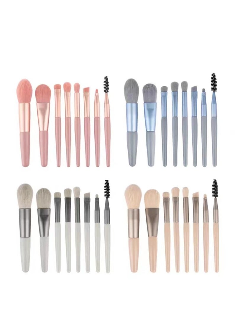 MIRFA 08 - PCS Makeup Brush Set, Professional Premium Synthetic Makeup Brushes, Eyeshadows, Foundation Powder High Light Blushes, Makeup Brush Set with Matte Plastic Handle and Bag for women beauty  - Image 5