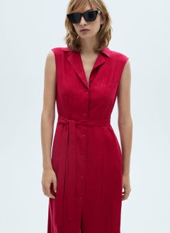 MANGO Belt Shirt Dress  - Image 4