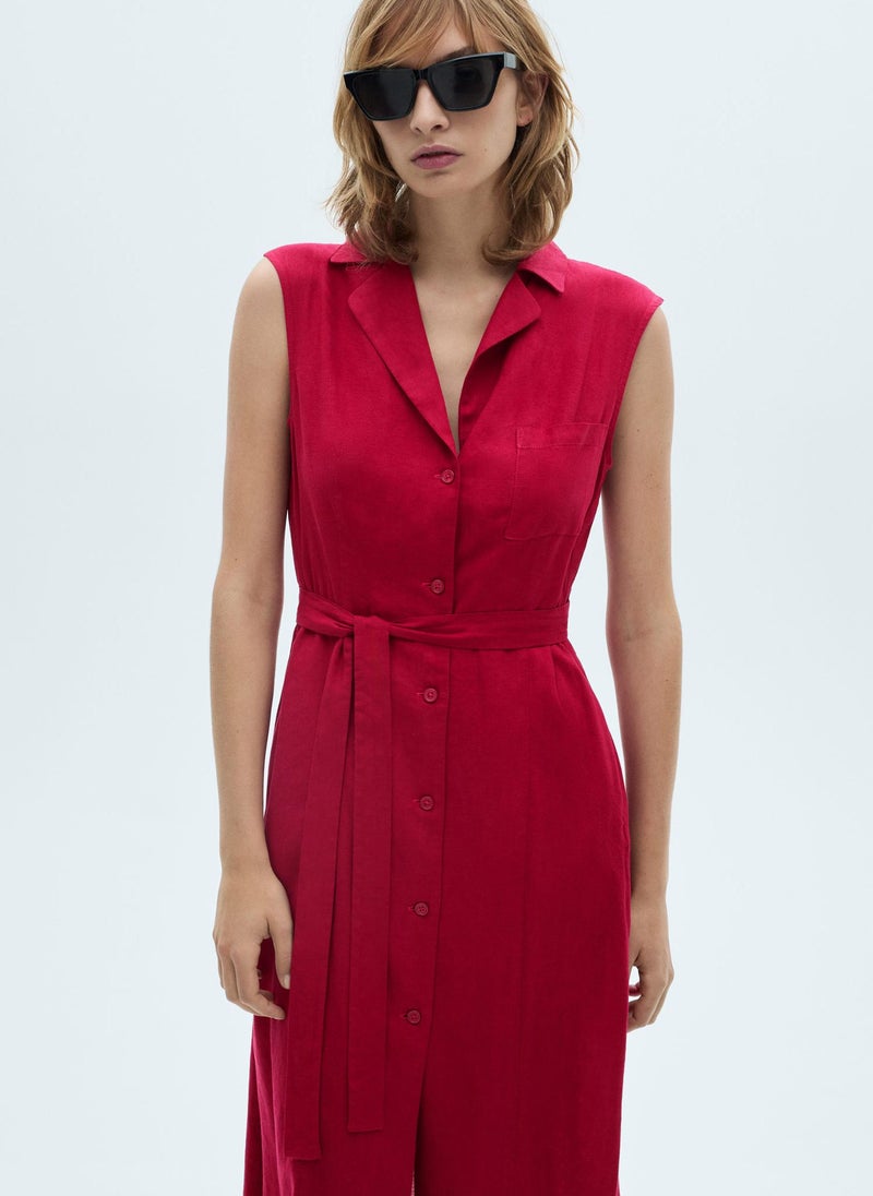 MANGO - Belt Shirt Dress - Image 1