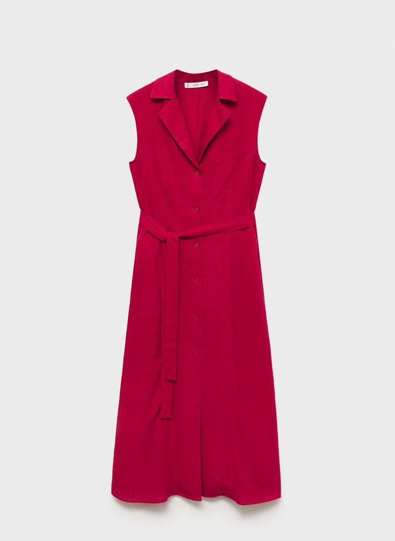 MANGO - Belt Shirt Dress - Image 1