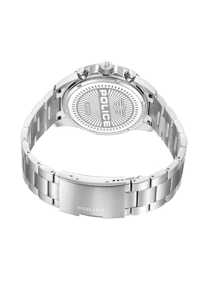 بوليس POLICE - Raho Watch For Men Green Dial With Silver Bracelet