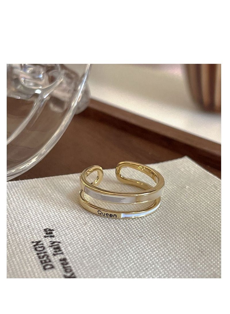 Versatile Drop Glaze Geometric Ring