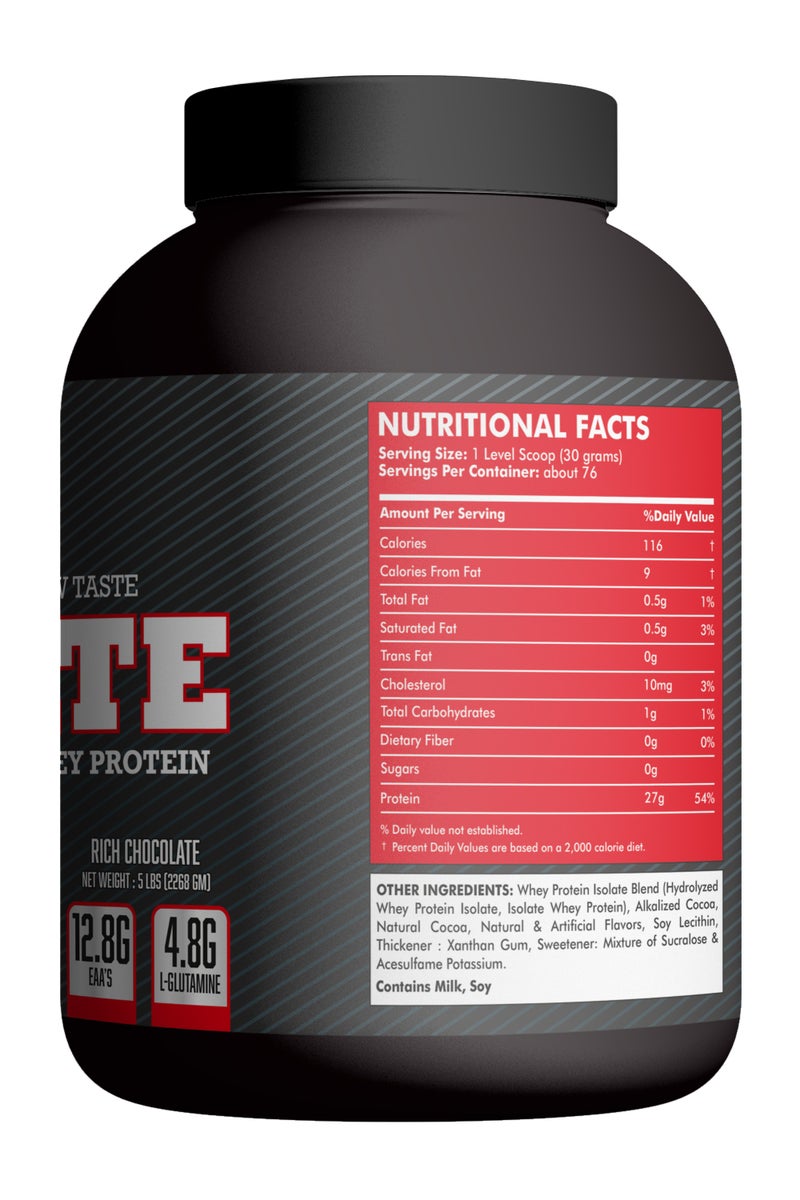 Monster Labs 100% Isolate 5 lbs - Premium Quality Isolate Whey Protein (Rich Chocolate) - Image 3