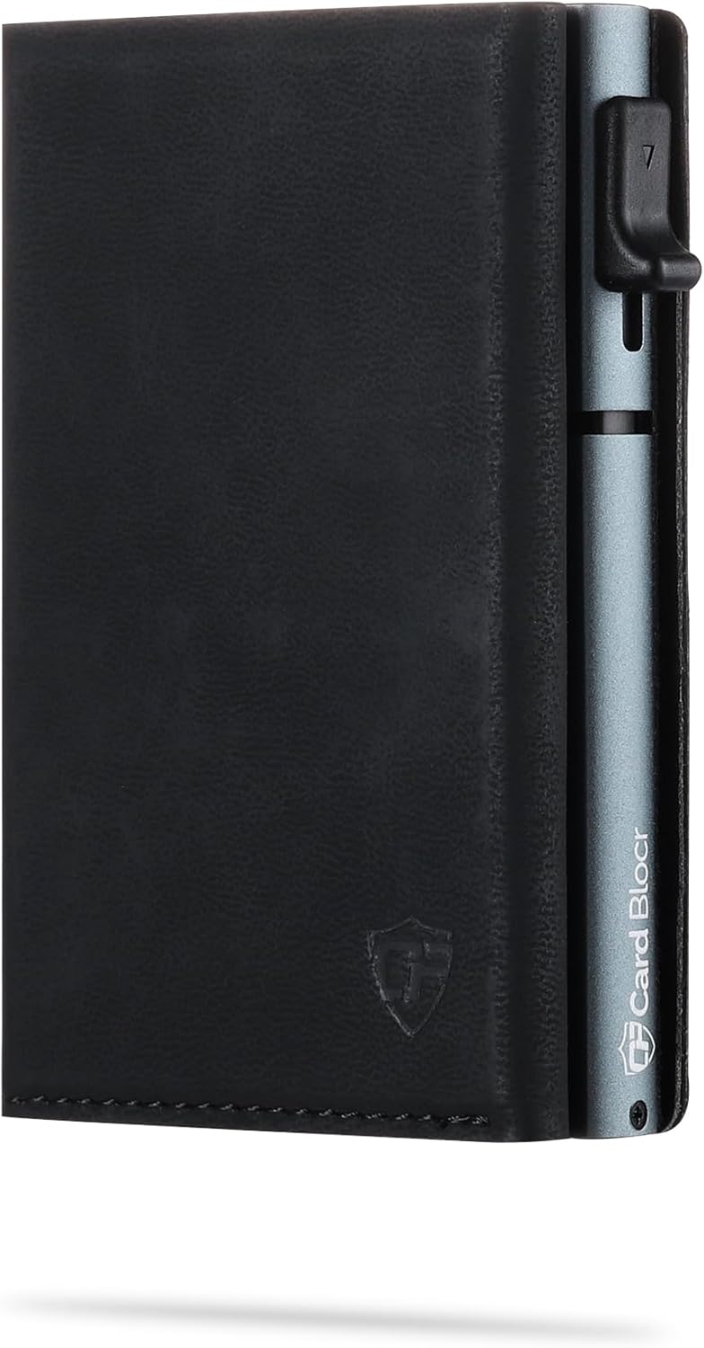 Conceal Plus Smart Pop Up Wallet for Men | RFID Blocking Minimalist Slim Wallet with Card Ejector | PU Leather Front Pocket Wallet | Compact Travel Card Holder for 4-6 Cards & Cash - Image 1