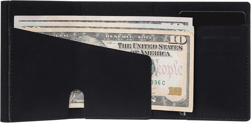 Conceal Plus Smart Pop Up Wallet for Men | RFID Blocking Minimalist Slim Wallet with Card Ejector | PU Leather Front Pocket Wallet | Compact Travel Card Holder for 4-6 Cards & Cash - Image 4