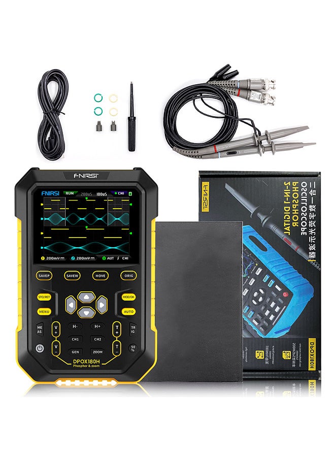 FNIRSI Handheld Fluorescent Digital Oscilloscope Dual-channel 2in1 Portable Oscilloscope 20M Signal Generator Multifunctional Instrument  - Image 1