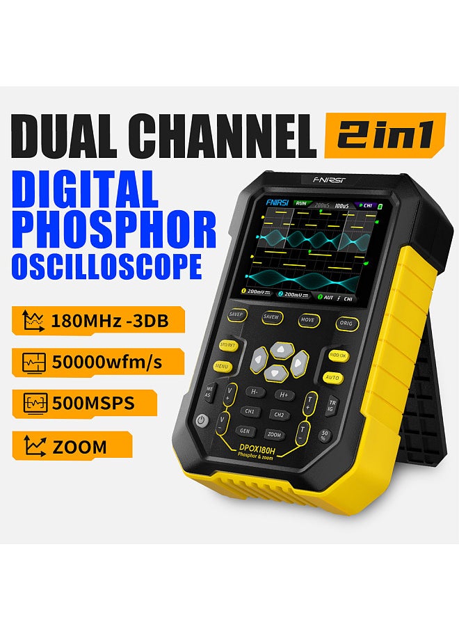 FNIRSI Handheld Fluorescent Digital Oscilloscope Dual-channel 2in1 Portable Oscilloscope 20M Signal Generator Multifunctional Instrument  - Image 2