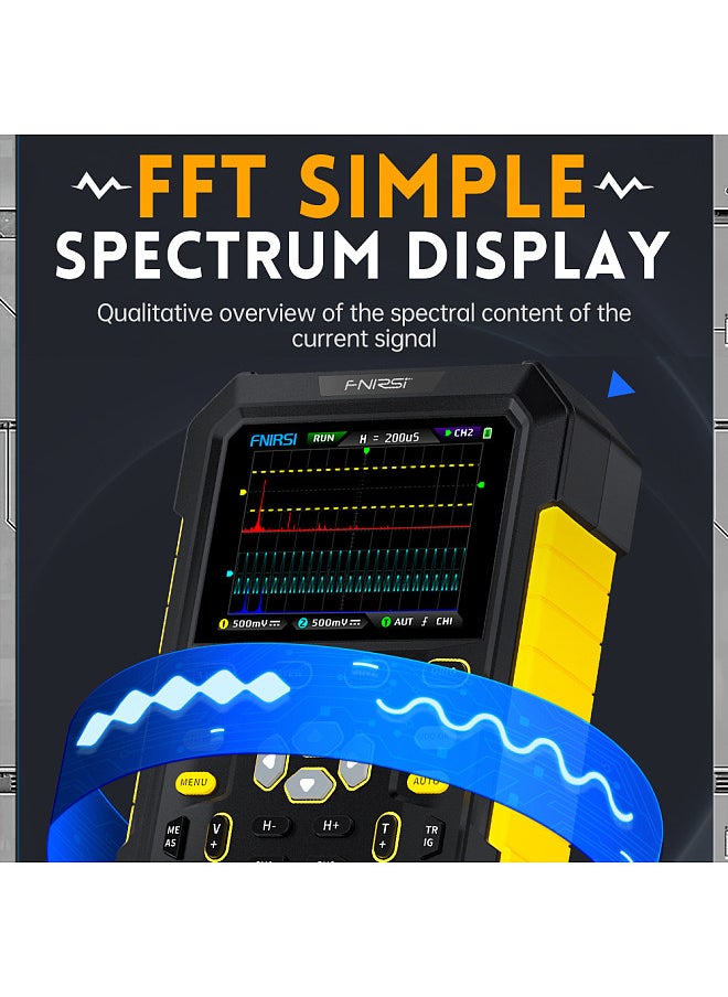 FNIRSI Handheld Fluorescent Digital Oscilloscope Dual-channel 2in1 Portable Oscilloscope 20M Signal Generator Multifunctional Instrument  - Image 5