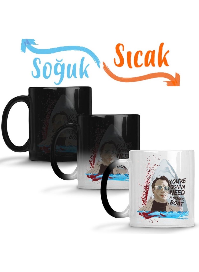 Baskı Dükkanı - Print Shop Jaws You're Gonna Need A Bigger Boat Magic Mug Porcelain - Image 1