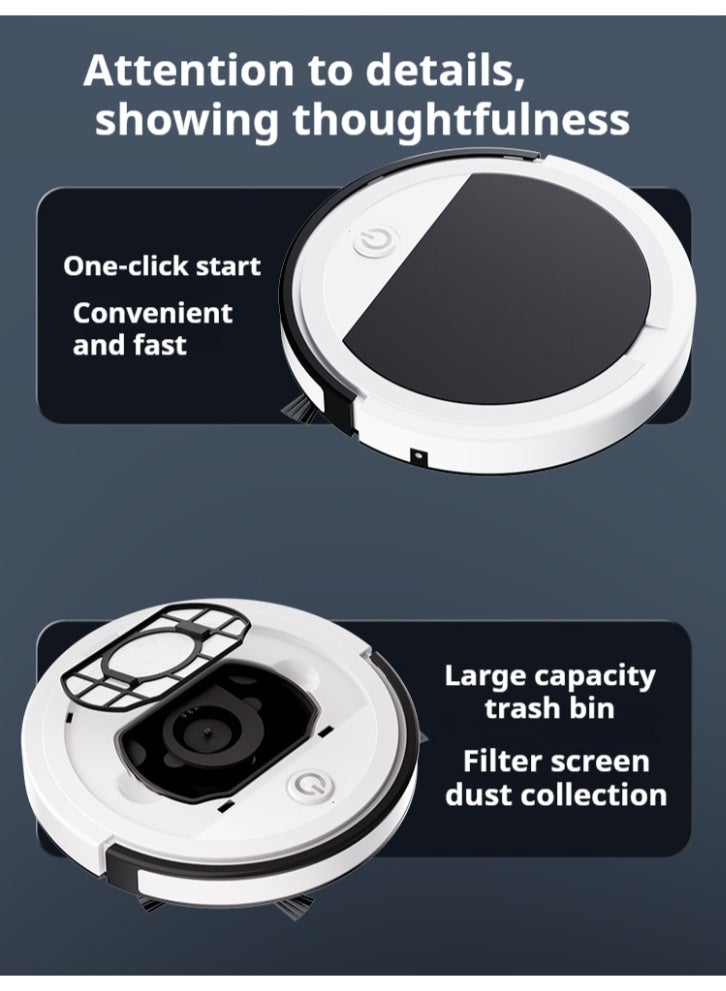 شو وو مكنسة روبوتية XM32 | مروحة شفط قوية ونحيفة بقوة 3000 باسكال | ترشيح عالي الكفاءة | مكنسة روبوتية أوتوماتيكية بالكامل، شحن USB، 7.4 فولت/15 واط، مناسبة للمنازل الكسولة، مزودة بجهاز تحكم عن بُعد (أحمر) - Image 5