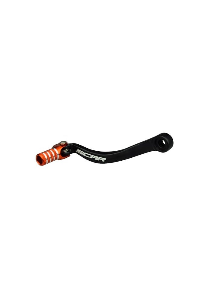 SCAR Folding Gear Shift Lever Shifter Pedal Forged Compatible with KTM SX EXC XC XCW XCF 125SX 150SX 200SX 125 150 200 250 350 9015 Orange - Image 1