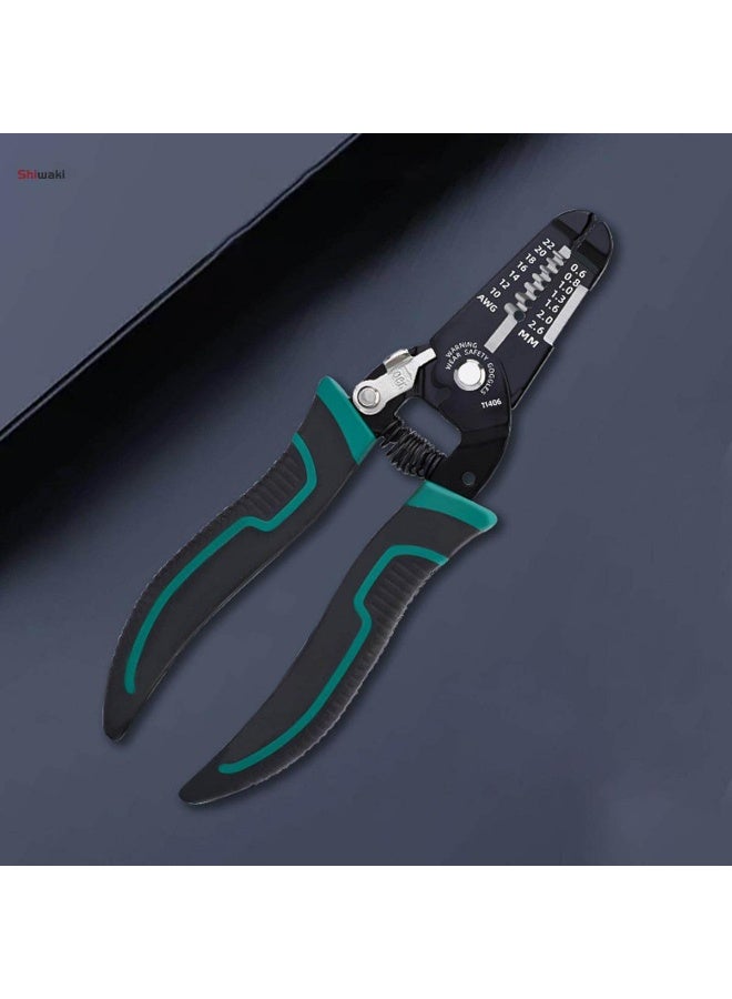 PROMASS GA-58056 Professional Multi-Function Wire Stripping Pliers and Cutter - 7 Inch / 175mm