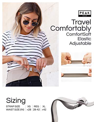 Peak Gear Travel Money Belt. Premium Quality Travel Wallet with RFID Blocking Fabric to Protect Credit Cards, Passports and Documents. Exclusive Theft Protection and 2 Recovery Tags | Beige - Image 5
