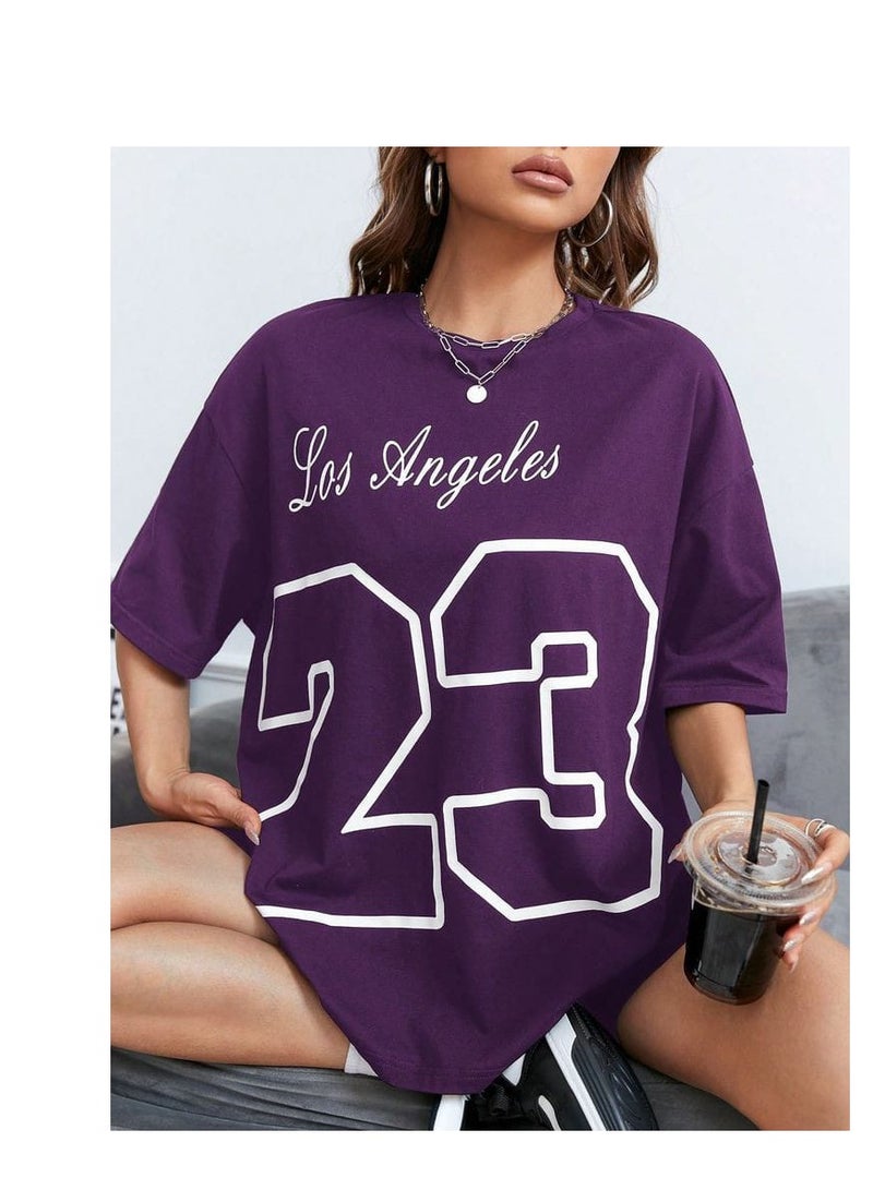 oversized t-shirt printed for women