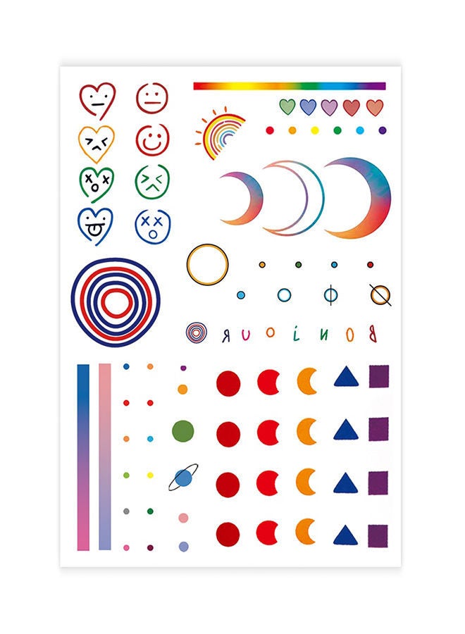 NIBEMINENT 82-Piece Waterproof Temporary Tattoo Sticker Set - Image 1