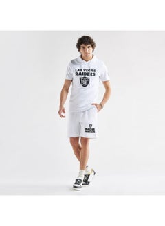 FAV Las Vegas Raiders Print Shorts with Elasticated Waistband and Pockets  - Image 2