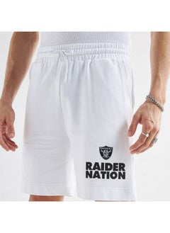 FAV Las Vegas Raiders Print Shorts with Elasticated Waistband and Pockets  - Image 4